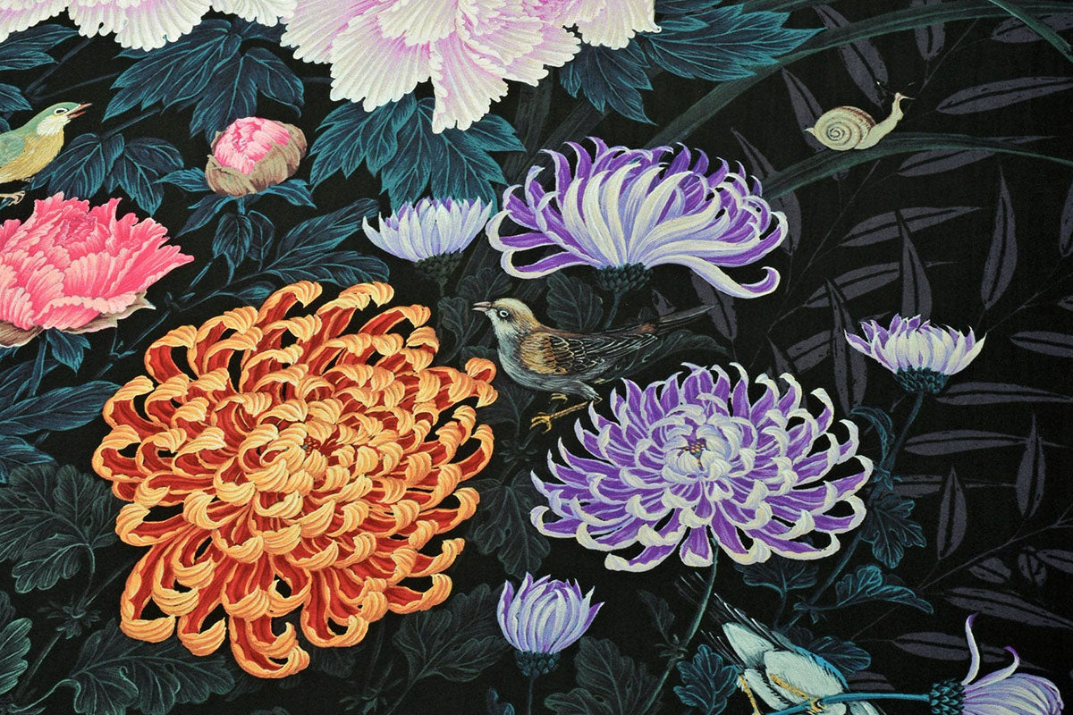 Large Silk Chiffon Stole "Colors of Life"