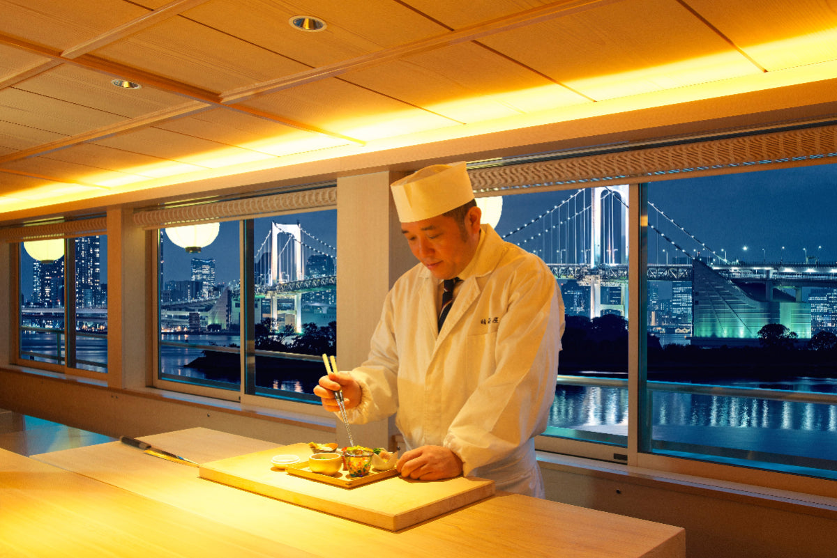 Tokyo’s Finest Private Yakatafune with Artisan Sushi Counter