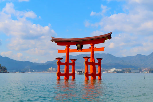 Miyajima and Shimose connected by sea